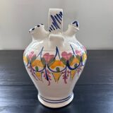 Water bottle with floral decoration