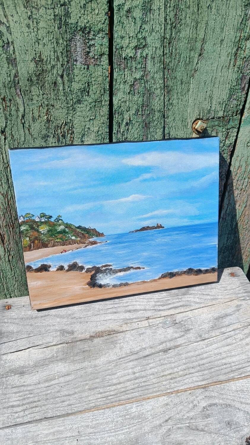 Painting on canvas Cancale
