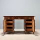 Bureau Liberty en acajou avec cuir et incrustations