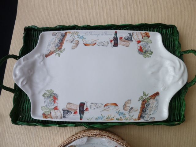 Service à Fromage En Porcelaine L'Hirondelle - Blanc - Occasion Très Bon état