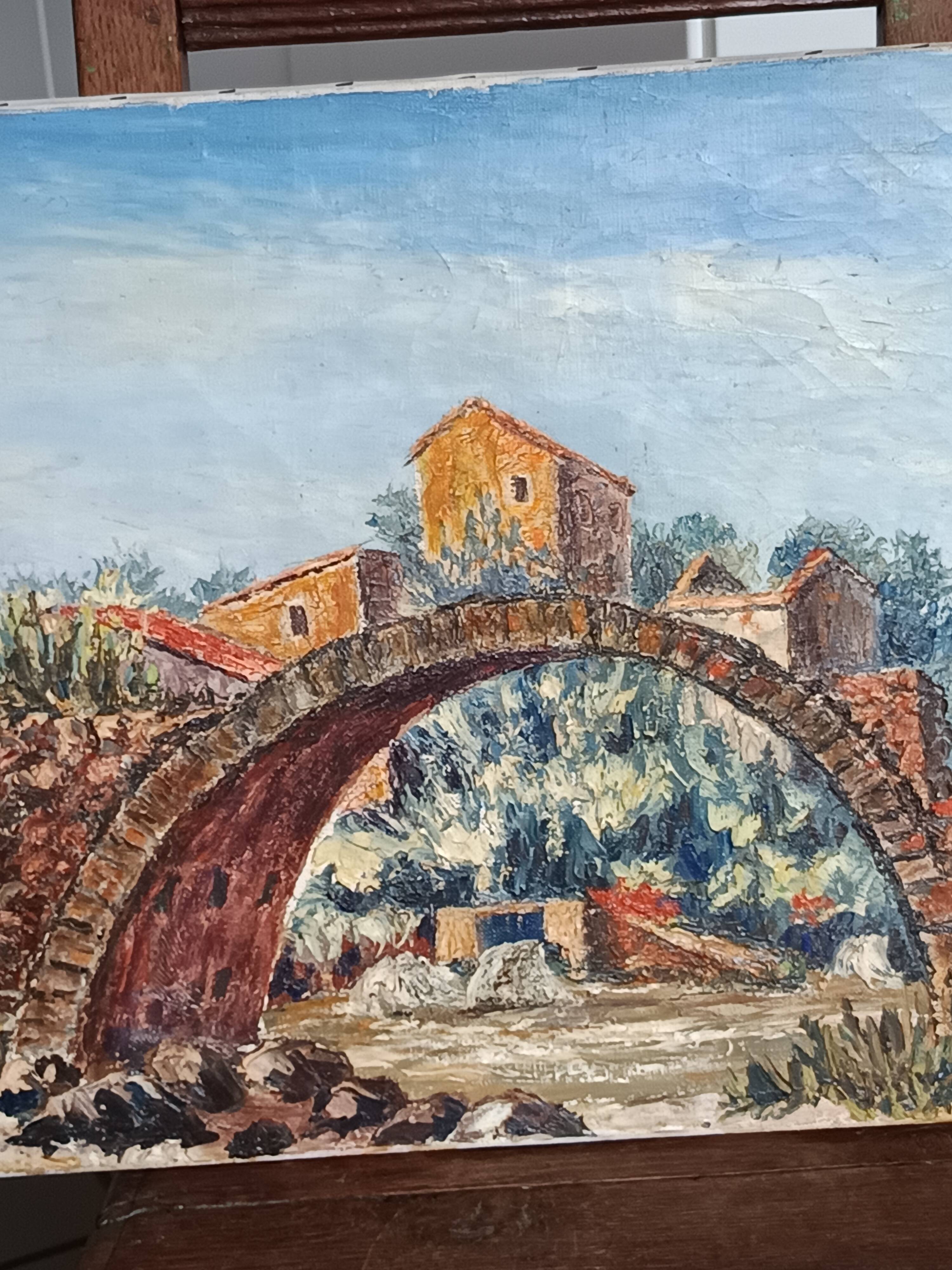 oil on canvas by the Provençal painter L C Benazeth