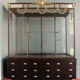 Important showcase Napoleon III bronze gold melting
