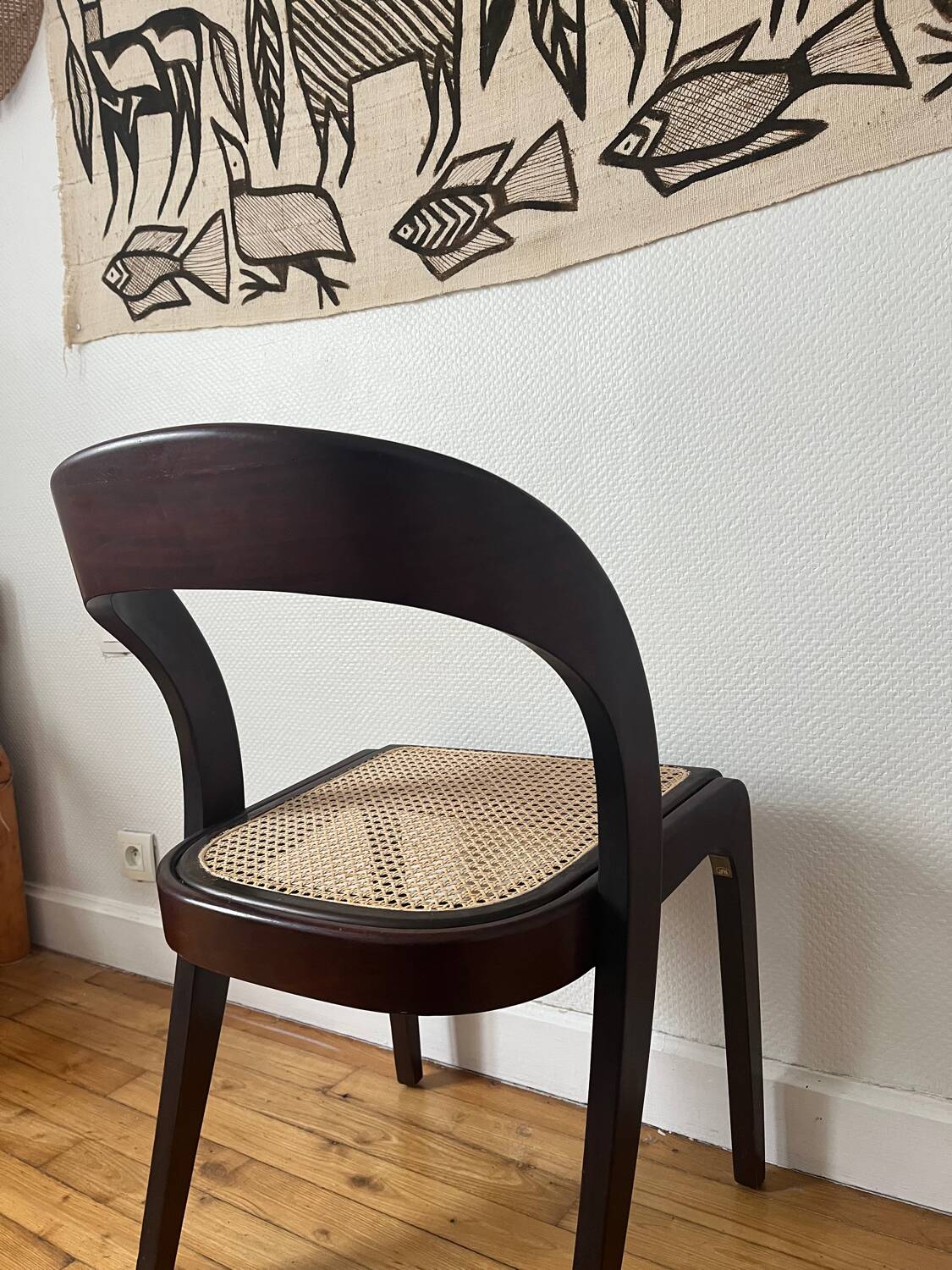 Chaise gondole cannage Baumann