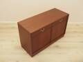 Danish mahogany veneered cabinet with drawers and lockable doors, 1970s