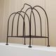Black Metal Magazine Rack - Italian 1970s Vintage, Handmade, Four-Compartment Organizer