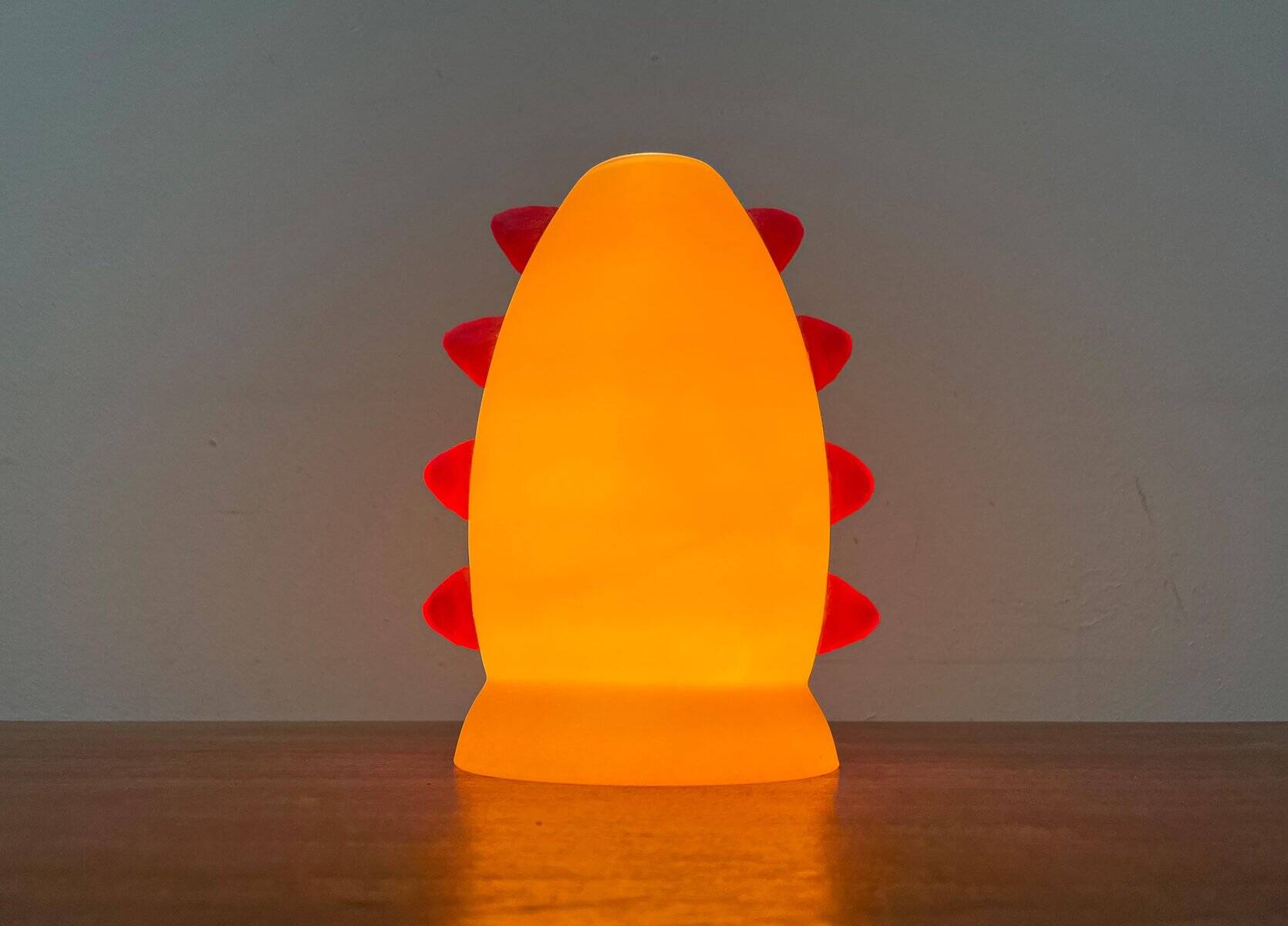 Postmodern glass table lamp from Trait D'Union, 1980s.