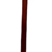 Teak Floor Lamp with Lampshade in Wild Silk, Denmark 1960s