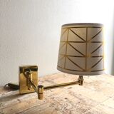 Deschuytener brass articulated wall lamp