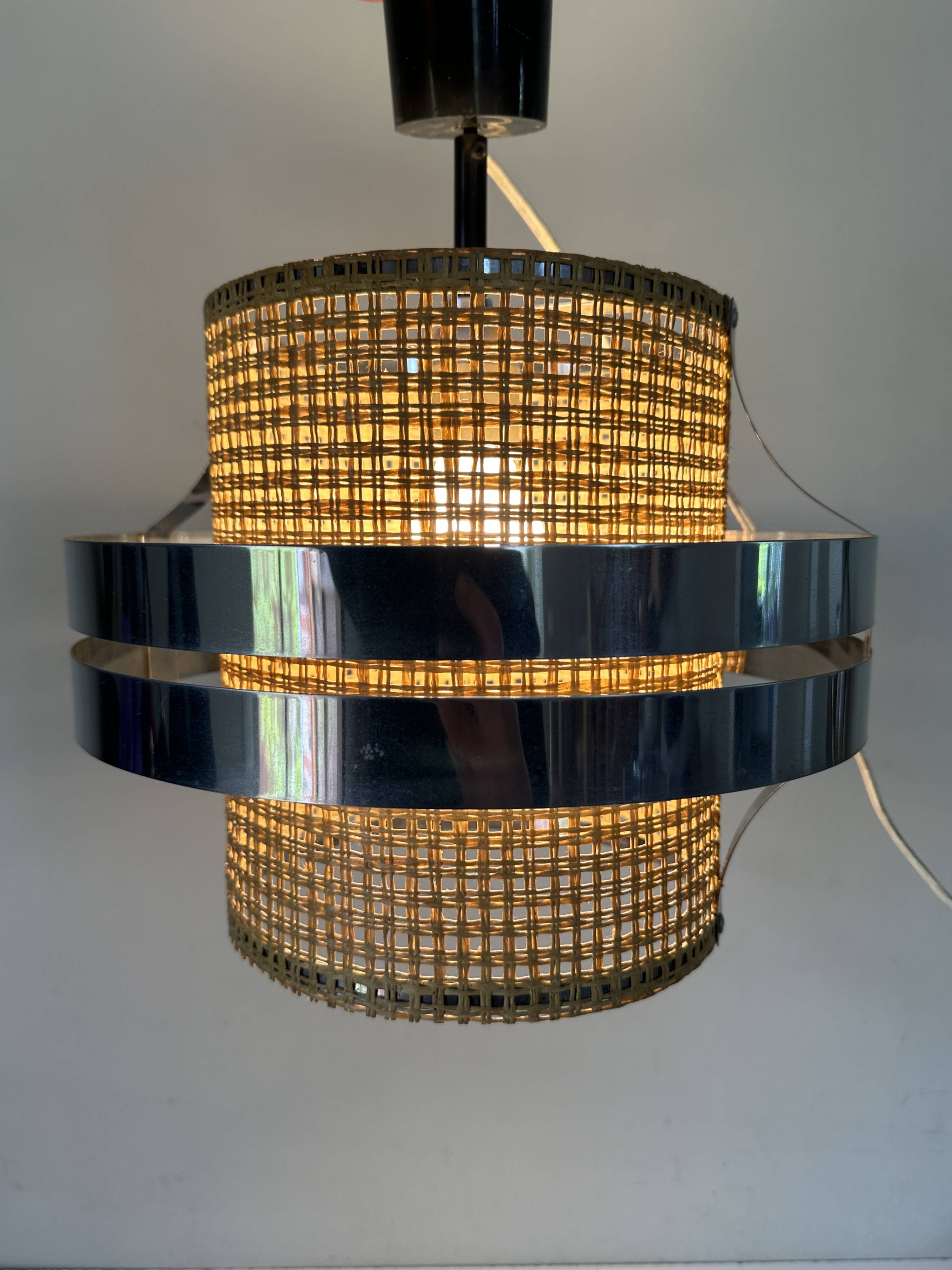 Suspension lustre design années 70