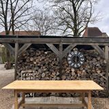 Solid oak farmhouse table 233cm