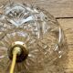 Suspension abat-jour vintage en verre moulé - collection vaisselle -