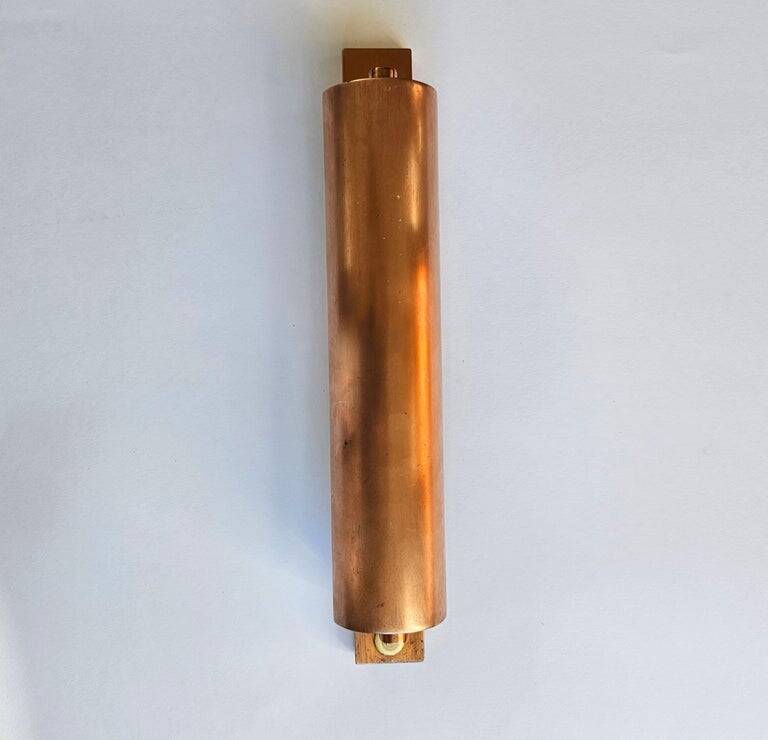 Very rare copper wall lamp, Art Deco, 1930s