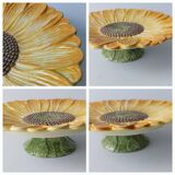 Sunflower display dish vintage tableware