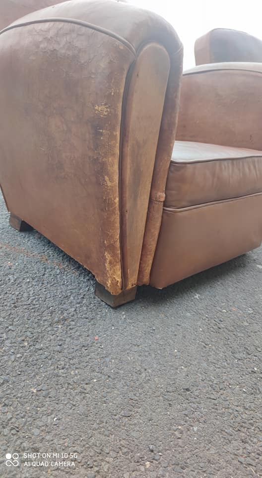 Pair of leather club shoes circa 1930/40