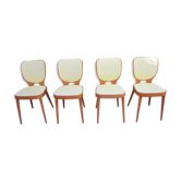 Set of 4 chairs Max Bill for Horgen Glarus