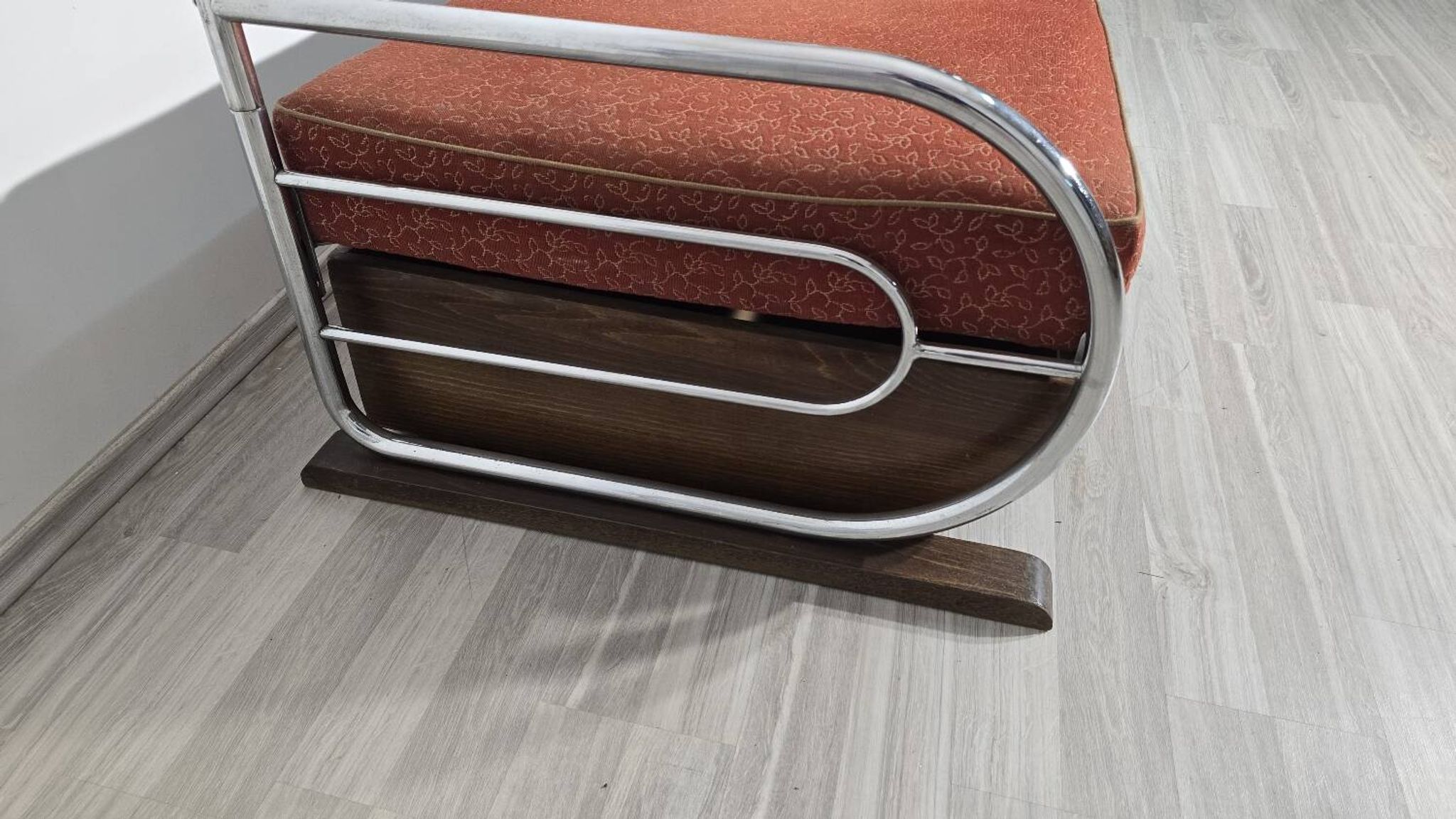 Canapé Bauhaus chromé par Robert Slezak pour les usines Slezak, années 1930