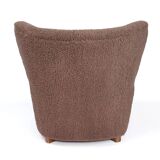 Terry fabric wing chair