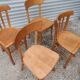 Lot de 4 chaises bistrot Thonet et Baumann