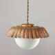 Mid-Century Italian Copper and Opaline Pendant Lamp
