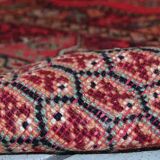 Algerian vintage carpet berber handmade 101cm x 215cm 1970s, 1c404