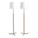 Leather and Steel "Monolith" Floor Lamps by Jo Hammerborg