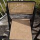 4 folding chairs in rattan and black wood by H&M