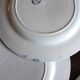 A set of 6 flat plates Terre de Fer Guirlandes Louis XVI Salins
