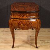 Lombard dressing table in marquetry in Louis XV style from the 20th century.