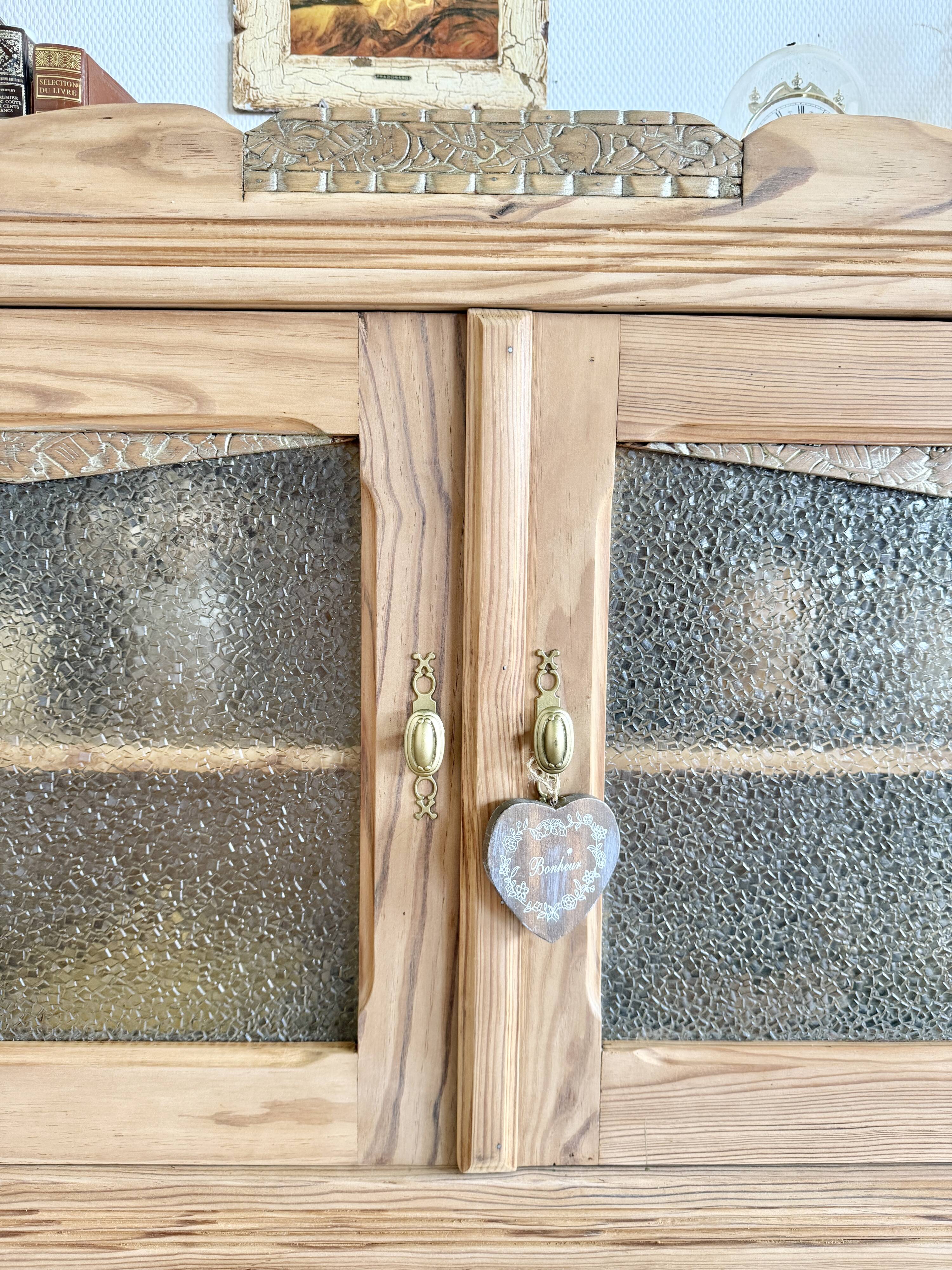 Console vitrée art déco