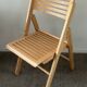 Chaise pliante vintage en hêtre 