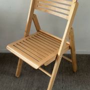 Chaise pliante vintage en hêtre 