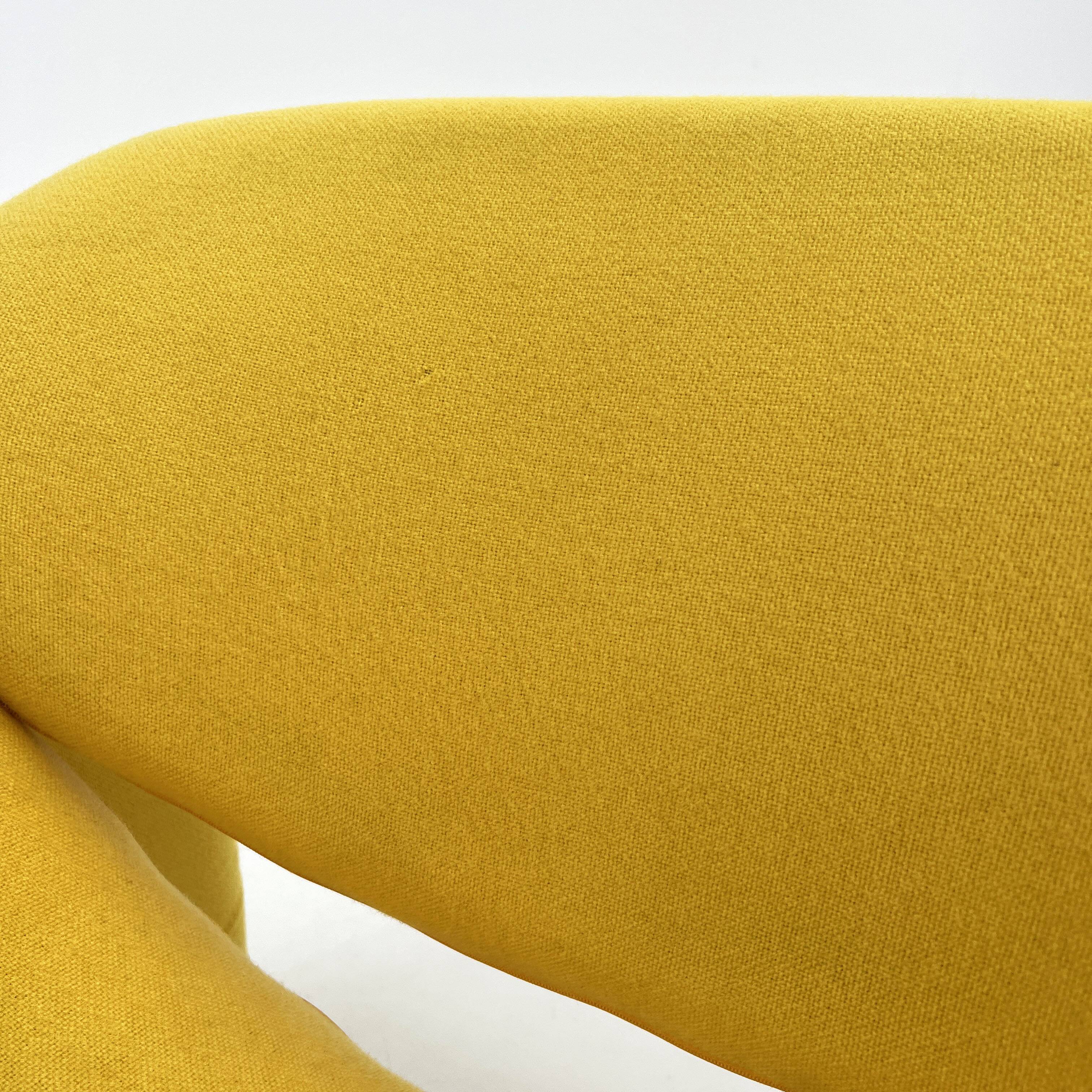 Fauteuil Jaune F598 Groovy de Pierre Paulin pour Artifort, 1970