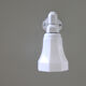 Wall lamp gooseneck porcelain ceramic tulip opaline glass white