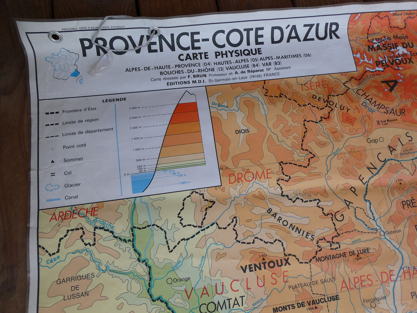 School map "Provence - Côte d'Azur"
