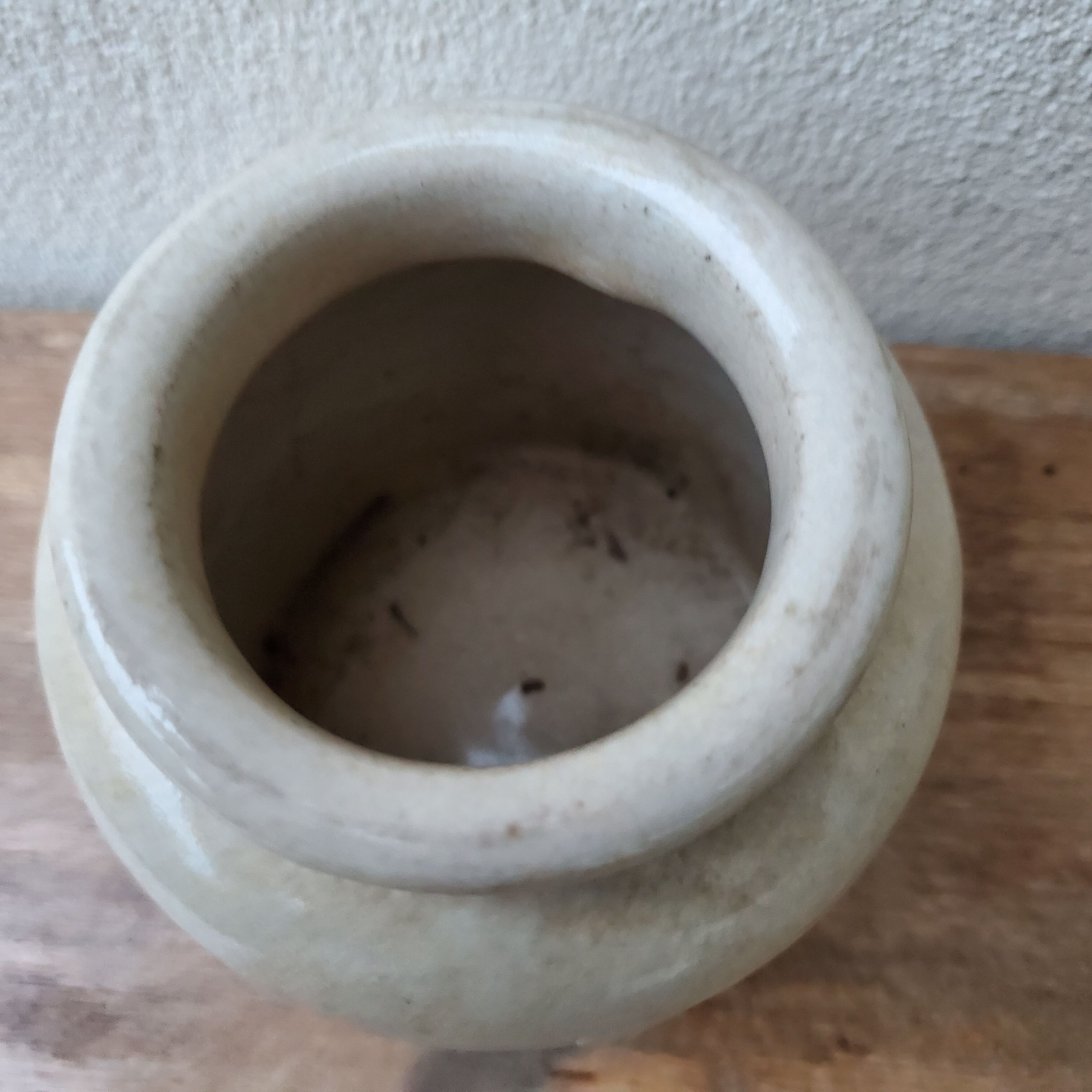 Old Yvetot stoneware mustard pot