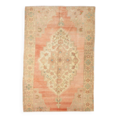 5x8 Peach Red Cream Turkish Rug, 240x164Cm SK 19201