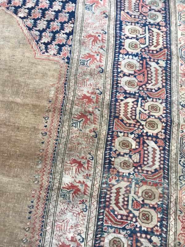 Former carpet Turkish Panderma finely done hand 120 X 177 CM