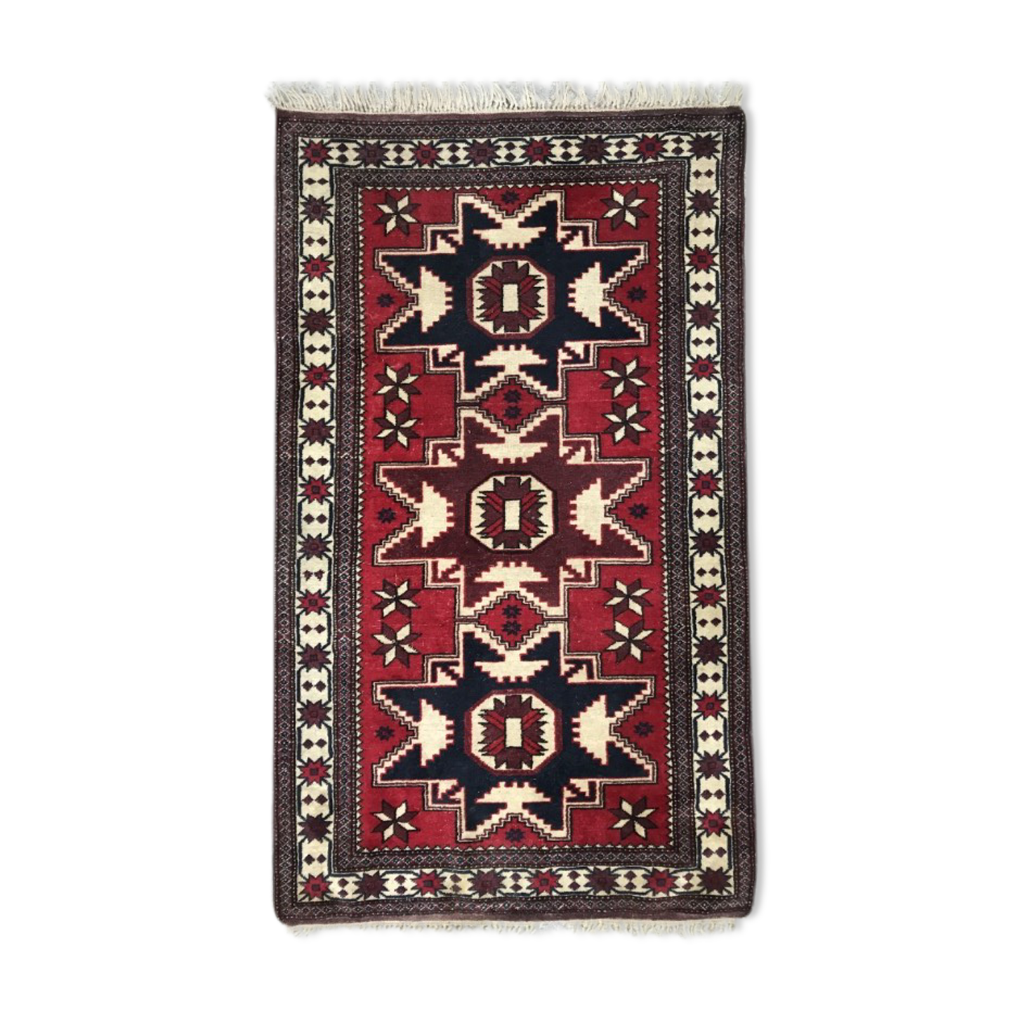 Vintage carpet turkish konya done hand 102 x 175 cm