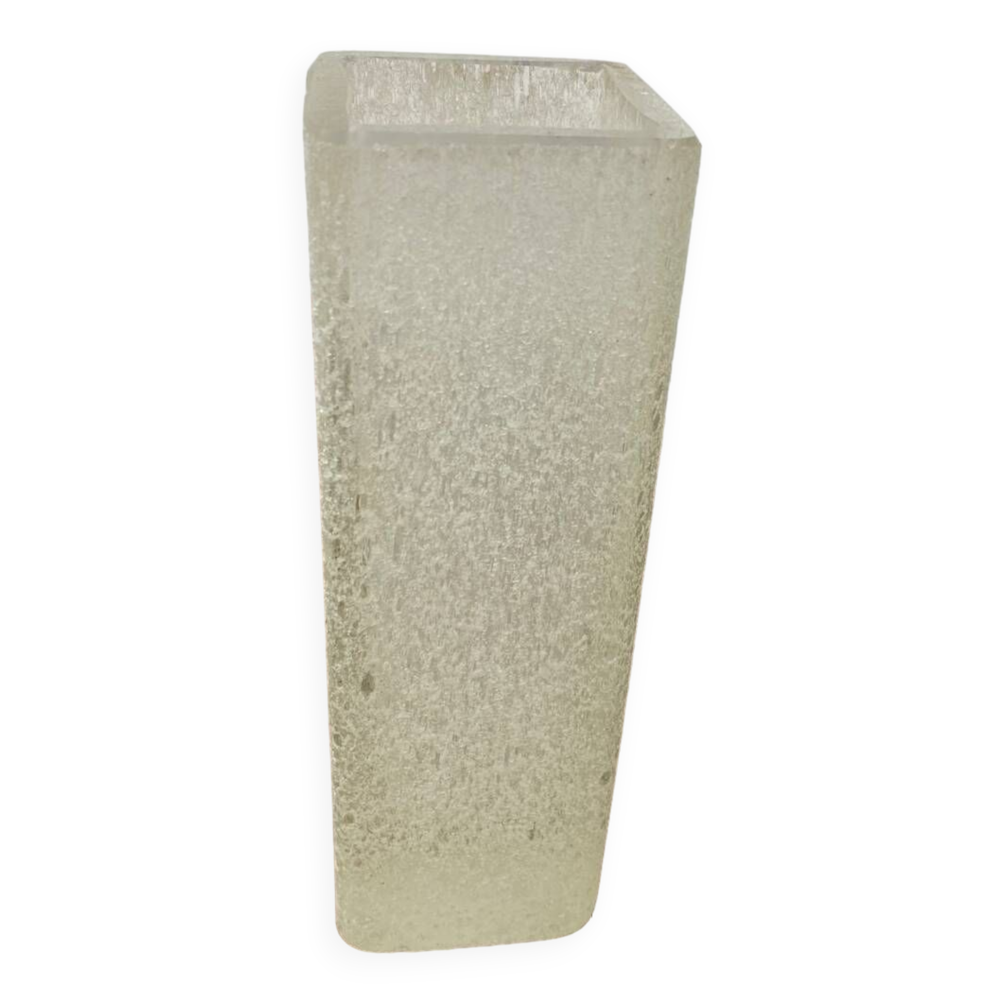 Translucent granite glass vase