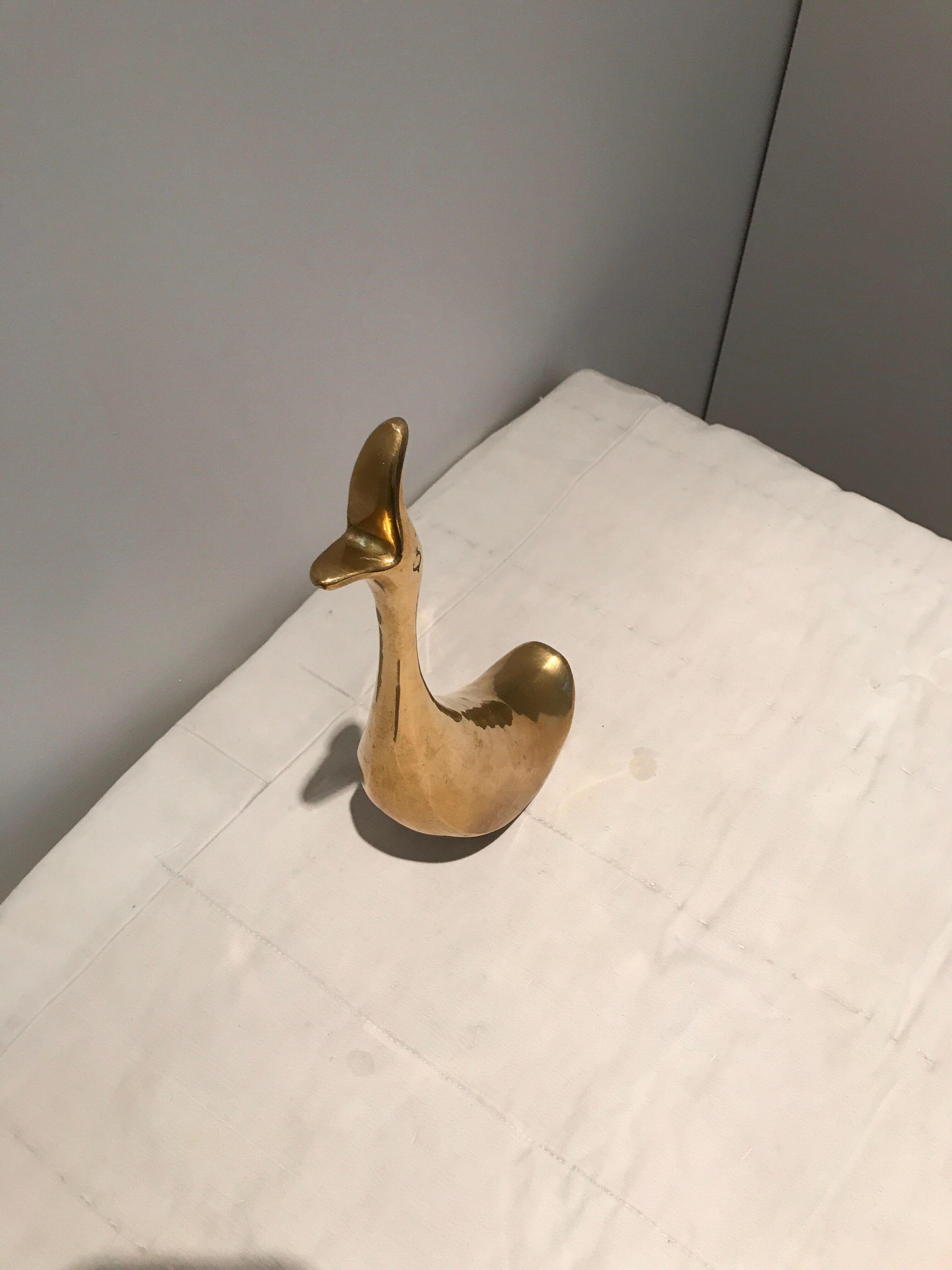 Presse papier Canard en laiton