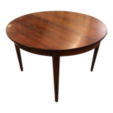 Scandinavian extendable rosewood round table, 1960s