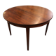 Scandinavian extendable rosewood round table, 1960s