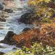 Peinture paysage huile sur toile signée