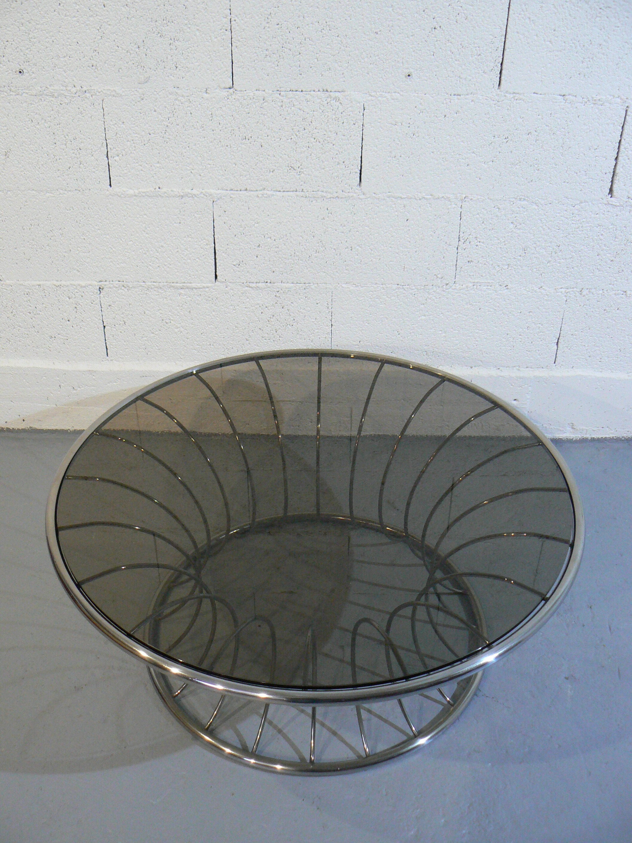 Tabe bass circular in chrome 1970