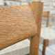 6 chaises Scandinave 1960" sangles tressées