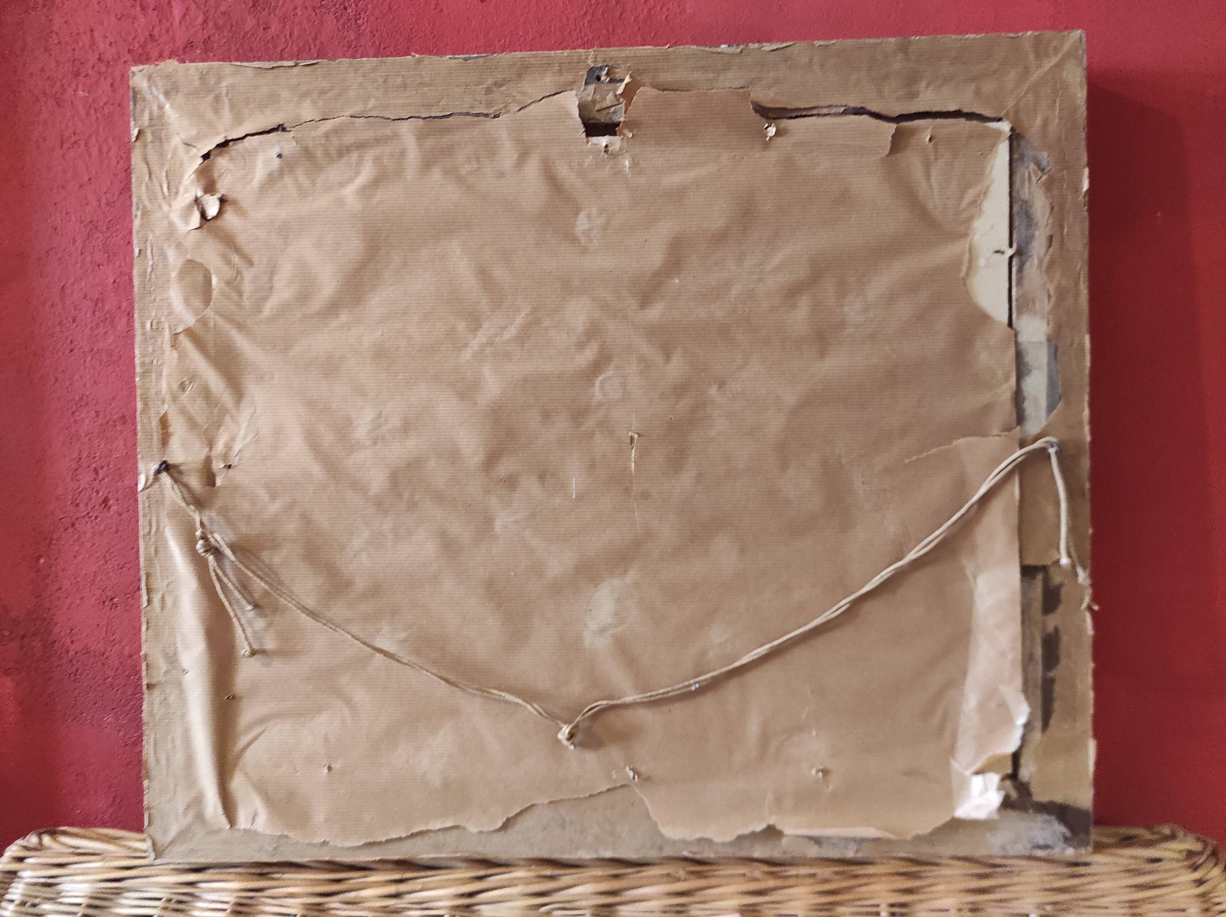 Vintage French watercolour of the Moulin Rouge, in Paris, signed Ch. Vogel, from 1948