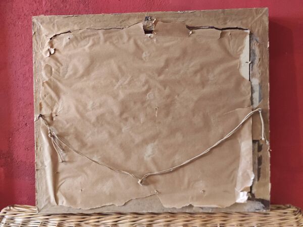 Aquarelle française vintage du Moulin Rouge, à Paris, signée Ch. Vogel, de 1948