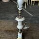 Vintage Alabaster and Brass Lamp Base H 30 cm