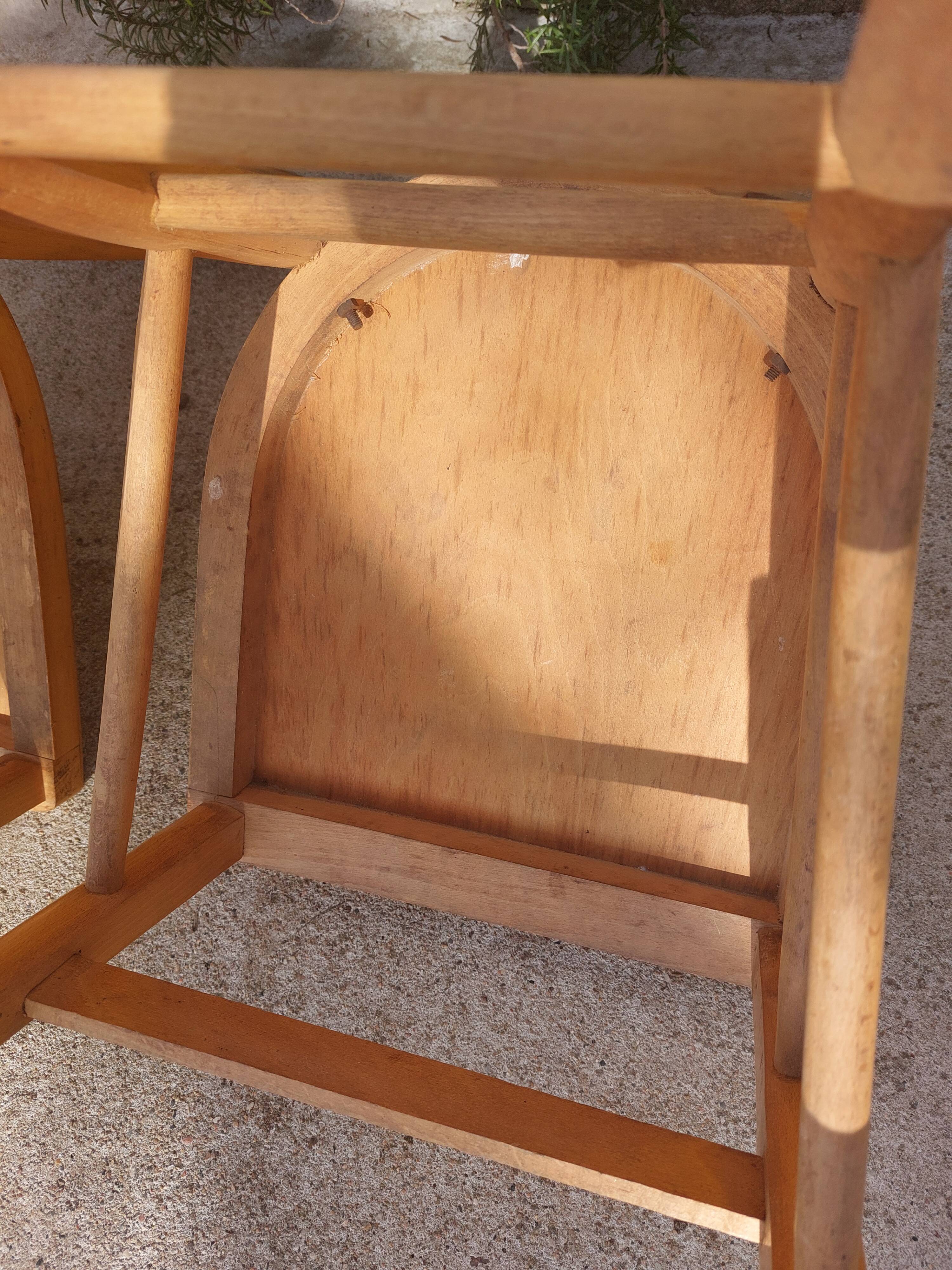 pair of Luterma style bistro chairs