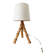 1960s rattan desk or table lamp